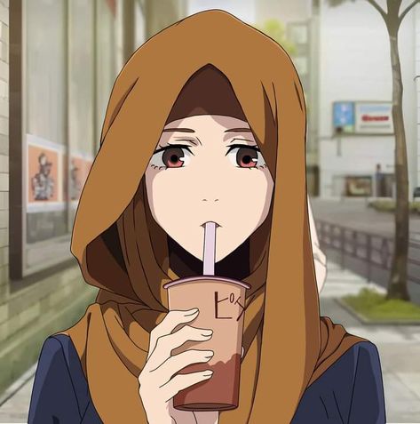 Hijabi Pfp Cartoon, Halal Mode, Anime Hijab, Kugisaki Nobara, Anime Muslim, Cartoon Profile Pictures, 5 Anime, Cartoon Profile Pics, Cute Profile Pictures