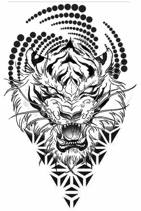 Tato Maori, Tiger Tattoo Design, Lion Tattoo Design, Warrior Tattoos, Geometric Tattoo Design, Pencak Silat, Sketch Tattoo Design, Mandala Tattoo Design, Tattoo Style Drawings