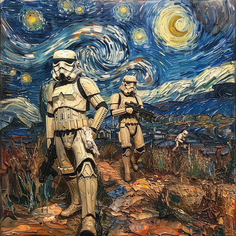 Star Wars Painting Ideas, Star Wars Art Painting, Star Wars Painting, Star Wars Pictures, Gcse Art, S Art, Vincent Van, Star Wars Art, Vincent Van Gogh