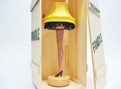 A Christmas Story Barbie leg lamp diy #tutorial Diy Leg Lamp, Christmas Story Leg Lamp, Christmas Story Movie, Christmas Movie Night, Leg Lamp, Classic Christmas Movies, Christmas Party Themes, Christmas Spices, Craft Lights