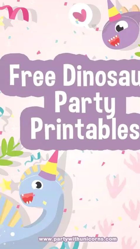 Planning a dinosaur party? Check out all of these great dinosaur party supplies available as free downloads. Dinosaur party invitations, Dinosaur Bunting, Dinosaur favor bags, dinosaur crafts and dinosaur clip art. They are all here and complete free of charge. #dinosaur #dinosaurparty #boypartyideas #toddlerparty #dino #dinosaurbirthday #firstbirthdayideas Free Dinosaur Party Printables, Dinosaur Party Printables, Dinosaur Favor Bags, Boys Birthday Party Games, Dinosaur Party Ideas, Girls Birthday Party Games, Dinosaur Clip Art, Dinosaur Party Invitations, Dinosaur Birthday Theme