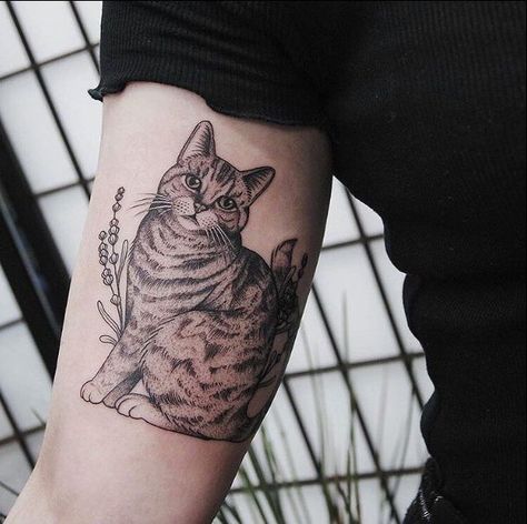 Cat Tattoo Black, Siamese Cat Tattoos, Sphynx Cat Tattoo, Cat Outline Tattoo, Cat Portrait Tattoos, Big Cat Tattoo, Cat Tattoo Simple, Black Cat Tattoos, Cat Tattoos