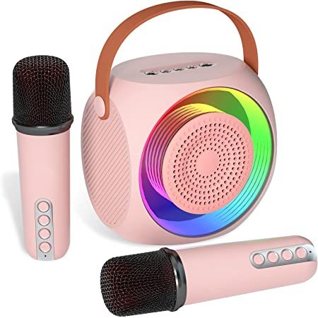 MicPioneer Mini Karaoke Machine for Kids, Portable Bluetooth Karaoke Speaker with 2 Wilreless Microphones and Led Lights for Home Party, Birthday Gifts for... Kids Karaoke Machine, Led Lights For Home, Mini Karaoke, Baby Voice, Karaoke Speaker, Karaoke Machine, Lights For Home, Speaker Design, Birthday Gifts For Boys