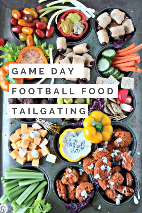 Simple Tailgate Food Ideas Easy tailgating party food | Tailgate party at home | Tailgate party tips | Football Game Day Charcuterie Board | Unique Party Platter | TodaysCreativeLife.com Home Tailgate Party, Game Day Charcuterie Board, Tailgate Food Ideas, Tailgate Menu, Tailgate Party Food, Food Ideas Easy, Tailgate Recipes, Party Platter, Game Day Football