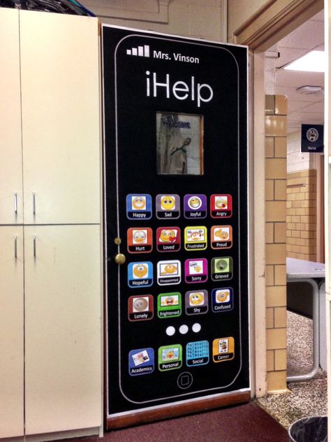 School Counselor's Door School Counselor Door, Counselor Door, Counselor Bulletin Boards, School Counseling Bulletin Boards, School Counsellor, Counseling Office Decor, School Counseling Office, Counselors Office Decor, School Counselor Office