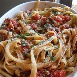 Amatriciana - Allrecipes.com Amatriciana Recipe, Italian Pasta Dishes, Spaghetti Carbonara, Linguine, Italian Dishes, Tortellini, Everyday Food, Main Dish Recipes, How To Cook Pasta