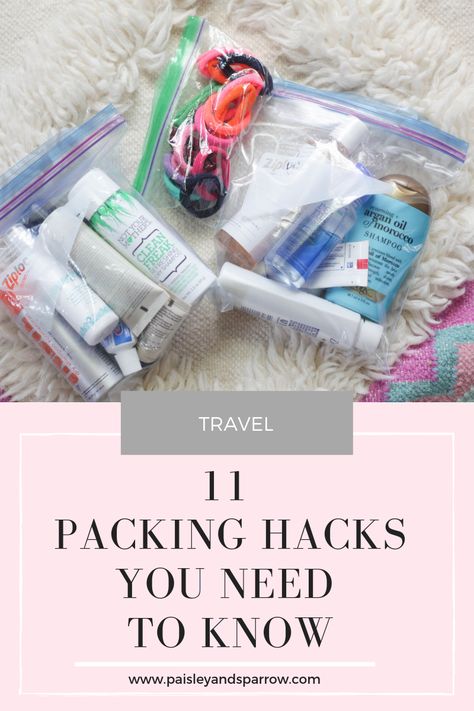 Light Packing Tips Travel Hacks, Travel Hacks Packing Toiletries, Organized Travel Packing, Travel Laundry Hacks, Packing Toiletries For Travel, Best Packing Hacks, Packing Toiletries, Bathroom Bag, Travel Bathroom