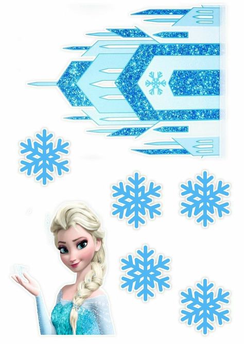 Frozen Birthday Topper Printable, Frozen Birthday Cake Topper Printable, Frozen Cake Topper Printable Elsa, Elsa Cake Topper Printable, Elsa Frozen Party, Frozen Elsa Cake Topper, Frozen 3rd Birthday, Frozen Cupcake Toppers, Elsa Cake Toppers