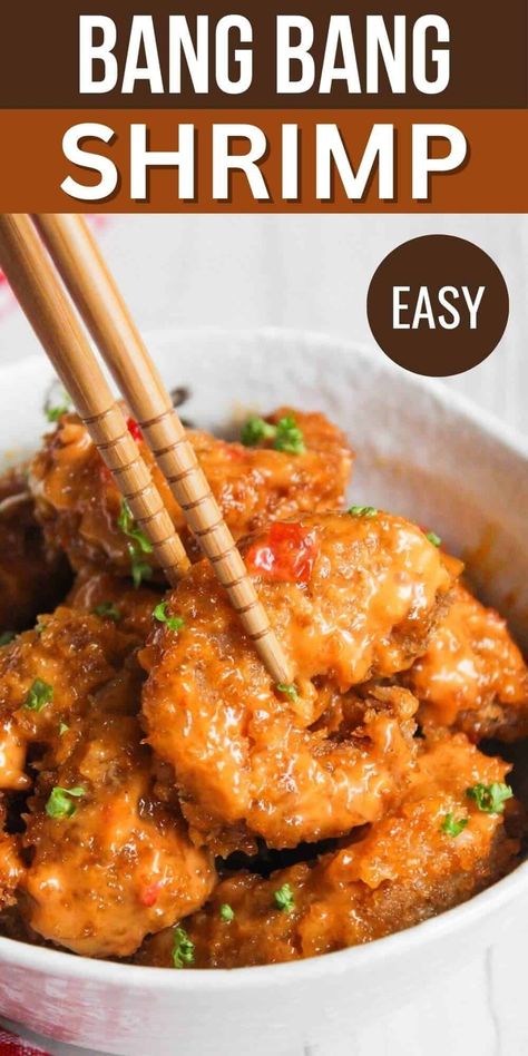 Enjoy the irresistible flavors of Bang Bang Shrimp made with a homemade sauce. You'll get the perfect blend of spices and heat in every bite. Amazing Shrimp Recipes, Asian Shrimp Dishes, Bam Bam Shrimp Recipe, Bam Bam Shrimp, Thai Shrimp Recipes, Dynamite Shrimp, Bang Bang Shrimp Recipe, Asian Shrimp, Thai Shrimp