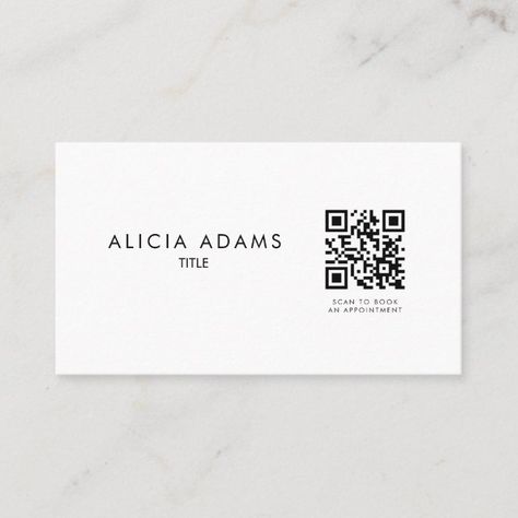 Business Card Design Qr Code, Qr Code Business Card Design, Business Card Qr Code, Student Business Cards, Classic Business Card, Classy Business Cards, Qr Code Business, Cute Business Cards, Qr Code Business Card