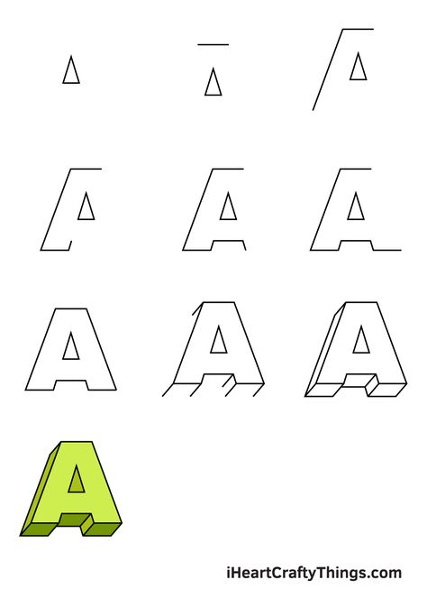 How to Draw 3D Letters – Step by Step Guide How To Draw 3d Letters Step By Step, How To Draw 3d Letters, 3d Letters Drawing, Fonts Alphabet Cursive, How To Draw Letters, Draw 3d Letters, 3d Writing, Letters Drawing, Fonts Elegant