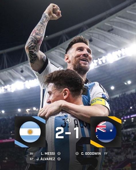 433 on Instagram: "THE 🇦🇷 DREAM CONTINUES 💭🏆" Argentina Vs Australia, Piala Dunia Qatar, Mundial Qatar 2022, Messi Argentina, Qatar 2022, World Cup 2022, Fifa World Cup, The Dream, Qatar