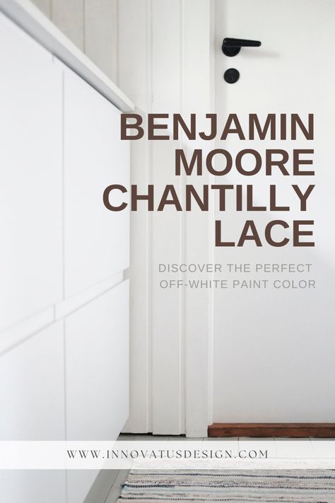 Chantelle Lace Benjamin Moore, Chantilly Lace Sherwin Williams, Bm Chantilly Lace Walls, Chantilly Lace Benjamin Moore Walls, Benjamin Moore Cabinet Paint, Chantilly Lace Paint, Pure White Paint Color, Benjamin Moore Chantilly Lace, Chantilly Lace Benjamin Moore