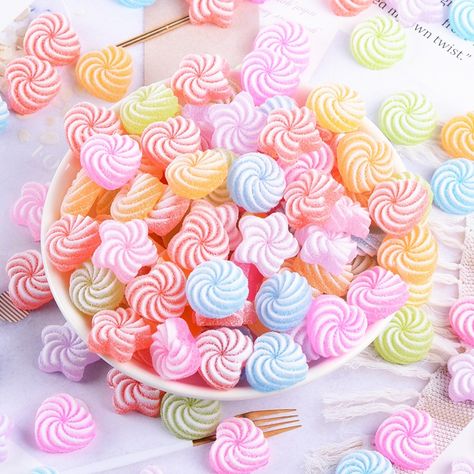 Food Kawaii, Heart Shaped Candy, Kraf Diy, Colorful Candy, Resin Charms, Craft Set, Sweet Candy, Diy Phone Case, Diy Schmuck