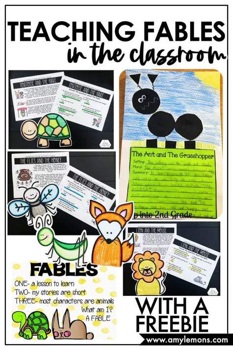 Fables Anchor Chart 2nd Grade, Aesop's Fables Activities, Fables Anchor Chart, Fable Activities, Teaching Fables, Fables Activities, Holiday Read Alouds, Interactive Reading Activities, Aesop Fables