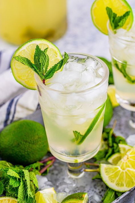 Large Batch Mojitos, Large Batch Mojito Recipe, Big Batch Mojito Recipe, Batch Mojito Recipe, Batch Mojito, Cucumber Mojito Recipe, Mojitos Recipe, Mojito Pitcher, Vodka Mojito