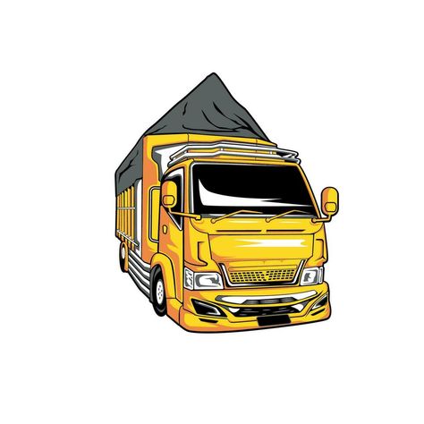 Vektor Truk Canter, Truck Delivery, Kaos Oblong, Jersey Design, Goa, Vector Design, Vector Art, Vector Free, Vector Illustration