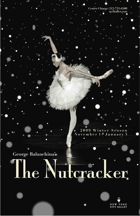 the nutcracker ballet | new york city ballet Nutcracker Ballet Nails, Nutcracker Poster, Dance Poster Design, Cabaret Musical, Nutcracker Ideas, Ballet Essentials, Famous Ballerinas, The Nutcracker Ballet, Art Ballet