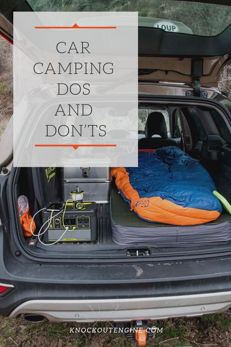 In this article find tips and recommendations for how to make camping in your car easier and more enjoyable! #camping #car #carcamping #campingtips #cartips Vw Buzz, Car Camping Gear, Car Camping Essentials, Sleeping In Your Car, Car Tent Camping, Stealth Camping, Minivan Camping, Camping 101, Suv Camping