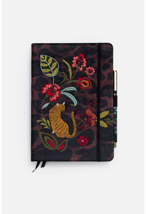 Delivering eye-catching flora and fauna, the Isabella Journal and Pen Set offers a vibrant way to express yourself. Fabric covered and bound, this delightful journal features colorful placement embroidery and a dazzling coordinated pen. Easily packable in a tote or carry-on, this ornate set would serve well as a travel journal or daily diary. Maple Dress, Placement Embroidery, Journal Features, Daily Diary, Velvet Clothes, Beach Shop, Boho Chic Outfits, Painted Boxes, Window Shopping