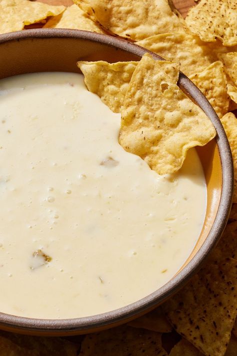 Best White Queso Queso Dip With Queso Cheese, Homemade Caso Cheese, White American Cheese Queso, Chips And Queso Aesthetic, Recipes Using Queso Fresco Cheese, Caso Dip Recipe Queso Blanco, Queso Dip White, Best White Queso Recipe, Homemade White Queso Dip