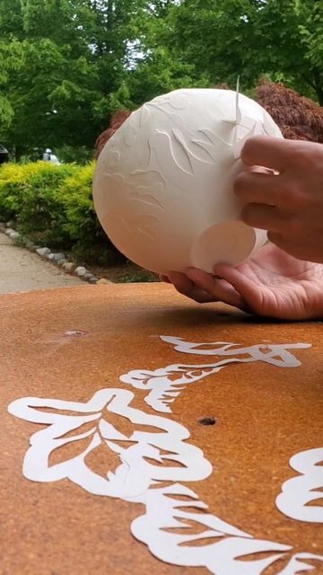 dallas wooten / Ceramics 🇲🇽🇺🇲 on Instagram: "Finishing one of the collab bowls with @taylorsijan ! Here's a very sped up time lapse of me water etching this piece utilizing Taylor's patterns. There's a bit of a learning curve using this method and applying the stencils. Patience is a requirement for sure 🤣.This is also the first one using the negative stencils but I'm pretty happy with the piece! What do you think? 🍃🌿 🍻 . . . #pottery #clay #stencils #Contemporaryceramics #porcelain #wat Water Etched Ceramics, Water Etched Pottery, Paper Resist Pottery, Water Etching Pottery, Water Etching Ceramics, Glaze Designs, Clay Stencils, Etched Pottery, Carved Pottery