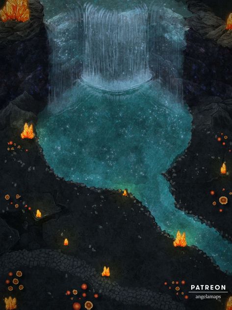 Underdark ⋆ Angela Maps - Battle Maps for D&D and other RPGs Underdark Battle Map, Underdark Aesthetic, Underdark Map, Forest Battlemap, Roll20 Maps, Dnd Locations, Dnd Board, Novel Aesthetic, Dnd Dungeon