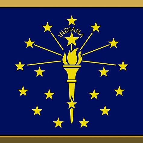 Indiana State Flag Stickers, Gifts and Products Indiana Flag, Show Kindness, Indiana State, Free State, U.s. States, Flags Of The World, State Flags, Heartland, Law Firm