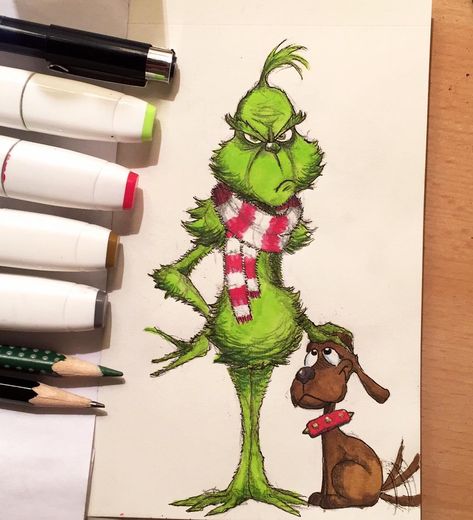 Adem Aras on Instagram: “Do you want to see “the grinch”? • • • • • • • • • • • • • • • • • • • #sketch #grinch #drawing #sketchbook #illustration #artist #draw…” Grinch Drawing, Christmas Tumblr, Xmas Drawing, Christmas Sketch, Christmas Window Painting, Grinch Christmas Decorations, Christmas Drawing, The Grinch, Christmas Paintings