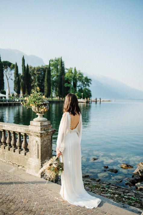 Lake Garda Elopement, Mediterranean Elopement, Lake Como Elopement, Leila Hafzi, Timeless Elopement, Italian Elopement, Montenegro Wedding, Lake Garda Wedding, Bridal Era