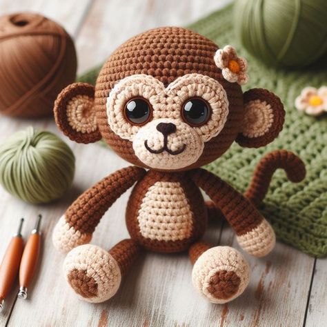 Free Crochet Monkey Amigurumi Pattern Knitted Monkey Pattern, Tiny Monkey Crochet Pattern Free, Monkey Pattern Crochet, Monkey Crochet Pattern Free, Crochet Monkey Pattern Free, Monkey Crochet Pattern, Monkey Backpack, Crochet Monkey Pattern, Monkey Amigurumi