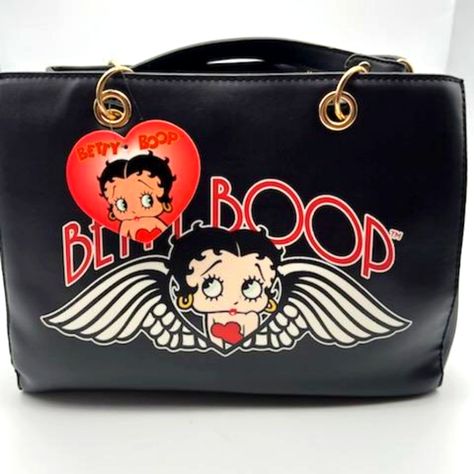 Condition: Nwt Size: 28cm(L)*24cm(H)*15cm(W) Material: Faux Leather Middle Zip Up Interior Pouch, 2 Open Interior Areas, Magnetic Closure. Crossbody Strap Included. Betty Boop Items, Betty Boop Birthday, Betty Boop Pink, Betty Boop Handbags, Betty Boop Purses, Fav Products, Y2k Shoulder Bag, Black Betty Boop, Betty Boop Pictures