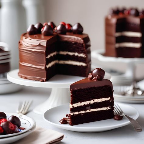 Killer Cake, Fluffy Chocolate Cake, Slow Cooker Lamb, Chocolate Fan, Man Cooking, Yummy Dessert, Bread Appetizers, Cocktail Desserts, Chocolate Icing