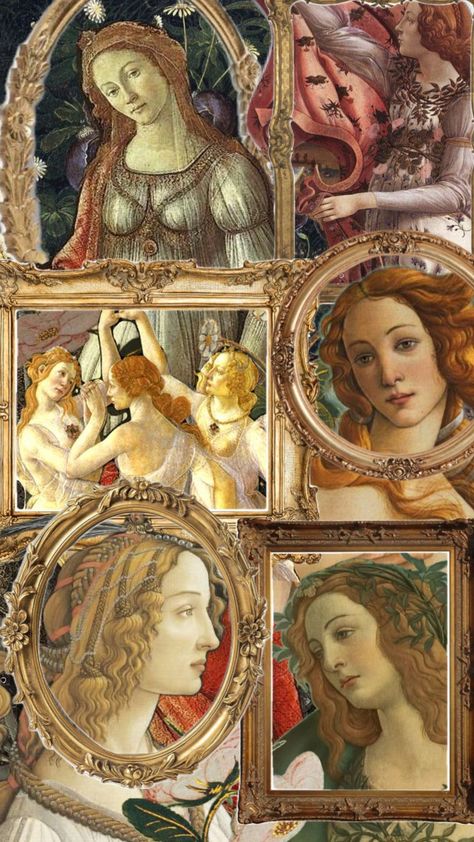 #paintings #botticelli #sandrobotticelli #italian #renaissancepainting #renaissanceart Travel Journal Scrapbook, Mixed Media Art, Art History, Paintings, Collage, History, Art