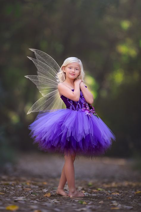 Fairy Princess Costume Kids, Enchanted Forest Fairy Costume, Celestial Fairy Costume, Fairy Princess Photoshoot, Fairy Photoshoot Kids, Fairy Dress Kids, Fairytale Party Theme, Girls Fairy Dress, Fairy Photo Shoot