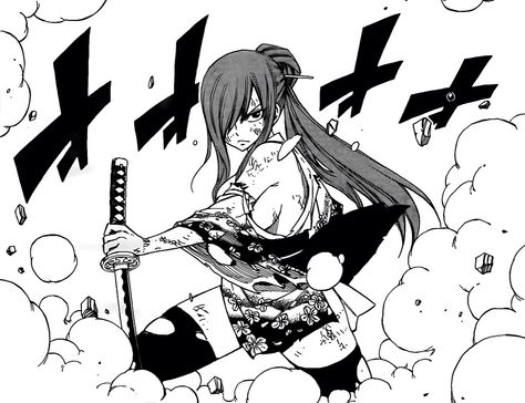 Erza Scarlet - Titania - Fairy Tail Manga Panel - Grand Magic Games Erza Scarlet Manga Panel, Erza Scarlet Manga, Fairy Tail Tattoo, Erza Scarlett, Fairy Tail Erza Scarlet, Fairy Tail Photos, Fairy Tail Pictures, Fairy Tail Lucy, Fairy Tail Guild