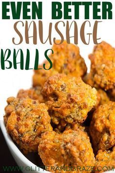 Biscuit Sausage Balls, Best Sausage Ball Recipe, Easy Sausage Balls Recipes, Bisquick Sausage, Sausage Ball, Fajita Pizza, Sausage Balls Bisquick, Finger Sandwich, Sausage Cheese Balls