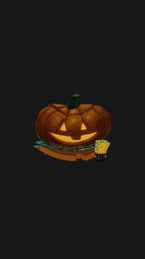 Spongebob Squarepants halloween episode pumpkin carving phone lock screen background Spongebob Halloween Episode, Spongebob Fall Wallpaper, Lock Screen Wallpaper Halloween, Spongebob Halloween Wallpaper, Halloween Wallpaper Horror, Spongebob Pumpkin Carving, Spooky Spongebob, Spongebob Pumpkin, Halloween Spongebob