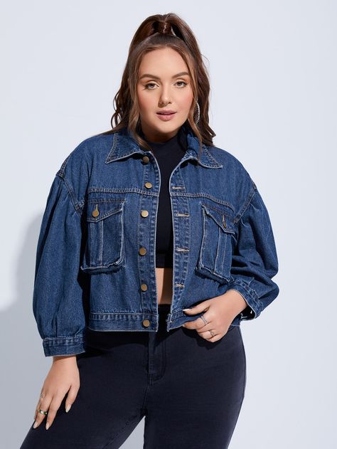 Plus Size Denim Jacket, Oversized Denim Jacket Outfit Plus Size, Denim Jacket Plus Size, Oversized Dark Wash Denim Button-up Jacket, Cheap Blue Button-up Denim Jacket, Cheap Single-breasted Denim Blue Outerwear, Grey Denim Jacket, Long Denim Jacket, Denim Jacket Fashion