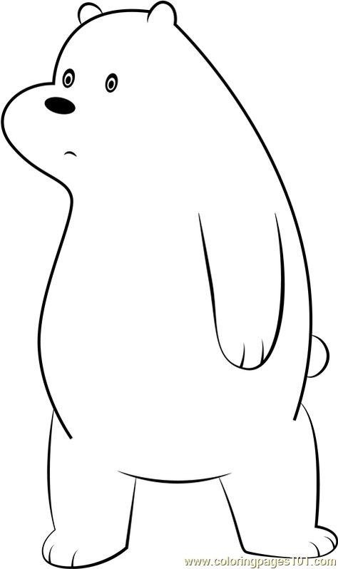 We Bare Bears Printable, Bears Coloring Pages, Bear Coloring Page, Ice Bear, Bear Coloring Pages, Ice Bears, Bare Bears, Cartoons Series, We Bare Bears