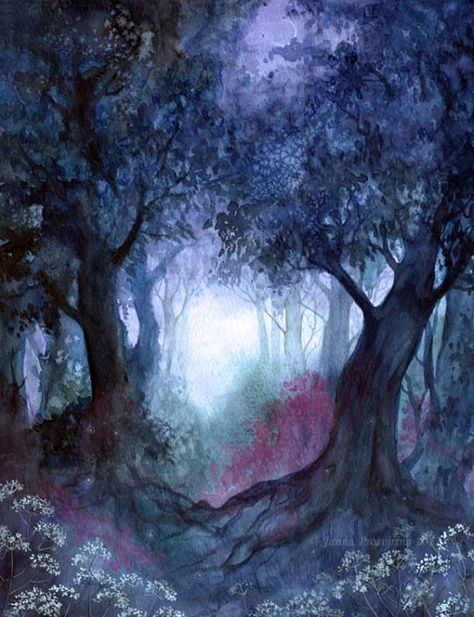 Forgotten Garden…by JannaFairyArt Baba Jaga, Fantasy Paintings, Ethereal Art, Tree Painting, In The Woods, Painting Inspiration, Landscape Art, Nature Art, Enchanted