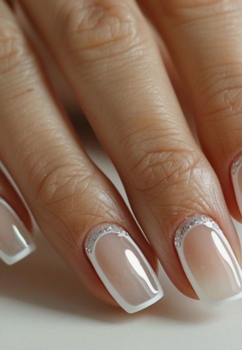 Summer French Nails, Fall Nail Art Ideas, White French Tips, Fall Nail Trends, Fall Nail Art Designs, French Nail Designs, White French, Fall Nail Art, French Tips