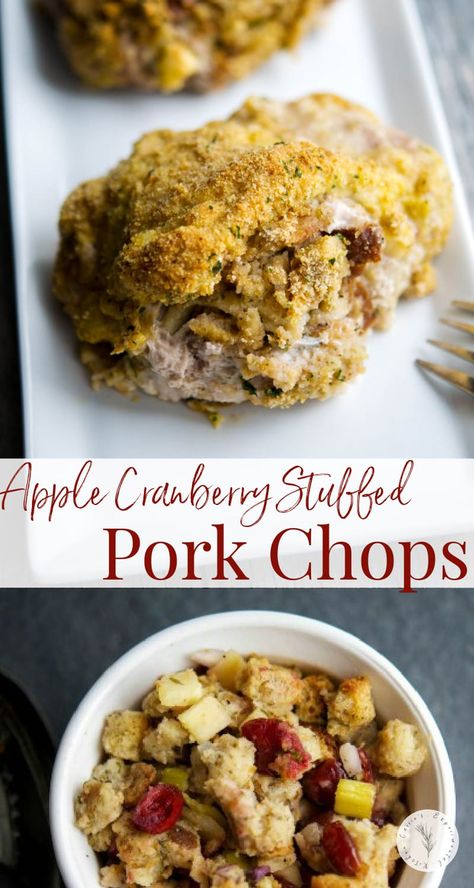 Savory Apple Recipes, Dinner Pork, Stuffed Pork Chops, Best Pork Recipe, Fall Apple Recipes, Coquille St Jacques, Apple Pork Chops, Veal Recipes, Stuffed Pork