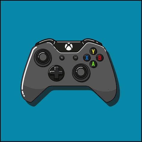 Xbox controller X Box Controller Drawing, Xbox Tattoo Ideas, Xbox Controller Drawing, Xbox Art, Xbox Wallpaper, Game Controller Art, Control Xbox, Cafe Design Inspiration, Burger Images