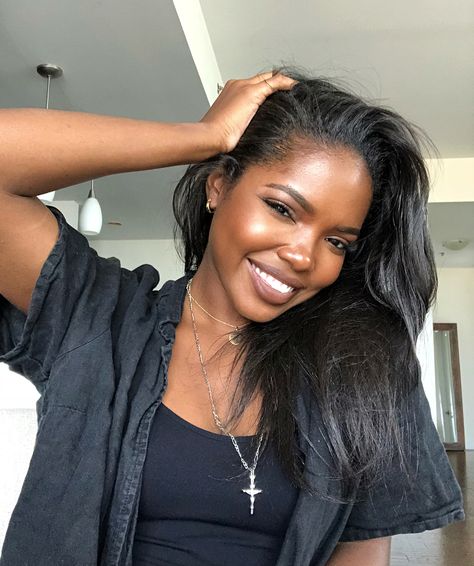 Ryan Destiny, African American Makeup, Dark Skin Beauty, Dark Skin Women, Black Girls Hairstyles, Black Is Beautiful, Black Women Hairstyles, A Black, Her Hair