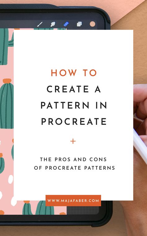 How to create a pattern in Procreate & the pros and cons of Procreate Patterns Maja Faber, Pattern In Procreate, Patten Design, Creating Patterns, Skillshare Classes, Procreate Brushes Free, What Is The Difference Between, Ipad Art, Square Canvas