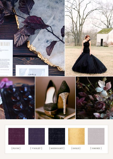 Fall Wedding Color Schemes, Plum Wedding, Emerald Bridesmaid Dresses, Gold Color Scheme, Dark Wedding, Wedding Color Inspiration, Moody Wedding, 100 Layer Cake, Fantasy Wedding