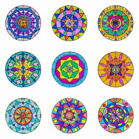 Spotswood PS Art•Cindy Asp on Instagram: “These are some of our Radial Geometric Designs completed by Year 6s. We looked at geometric shapes and symmetry. They are done on…” Radial Balance Art, Symmetry Project, Radial Design Art, Shapes Lessons, Radial Symmetry, Symmetry Design, Radial Design, Radial Pattern, Visual And Performing Arts