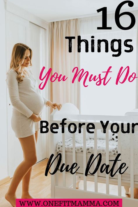 These 16 things you must do before your baby comes. You don't want to feel unprepared when you go into labor. All of these things you should get done while you are in the third trimester of your pregnancy. Read on to find out what you should get done. #pregnancy #duedate Third Trimester Fashion, Pregnancy To Do List, Trimester To Do List, Pregnant Life, Prenatal Appointment, Baby Daisy, Birthing Classes, All About Pregnancy, Baby Checklist