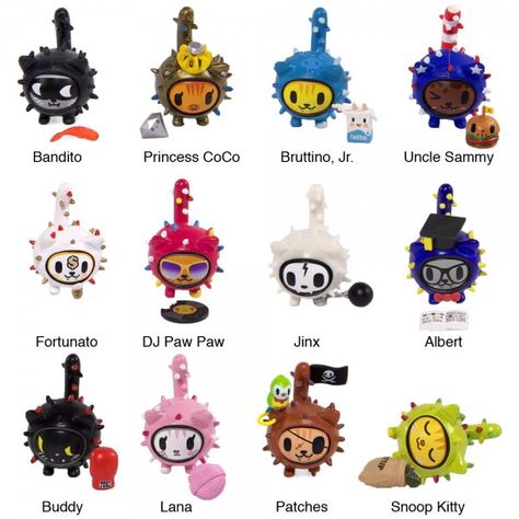 Tokidoki Figures, Tokidoki Cactus, Tokidoki Characters, Toki Doki, Geek Toys, Vinyl Art Toys, Think Geek, Vinyl Toys, Designer Toys